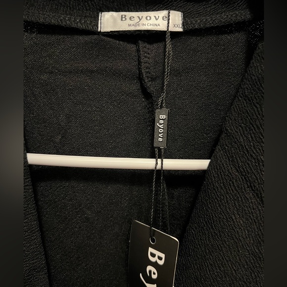 Beyove Women's 3/4 Stretchy Ruched Sleeve Lightweight Work Office Blazer NWT 2XL - Picture 8 of 10